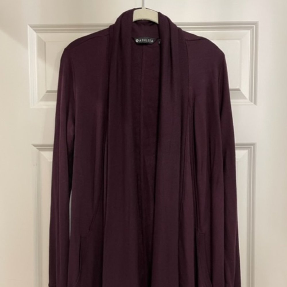 SMALL TALLSpiced Cabernet Burgundy Athleta Pranayama Wrap like new